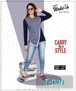 137 Wakeup Cotton Women Tshirt