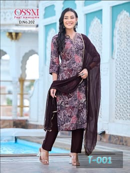 Muskan Vol 2 Ossm Chanderi Readymade Pant Style Suits