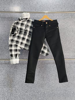 CHECK SHIRT AND JEANS COMBO