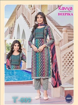 Deepika Vol 4 Kavya Rayon Readymade Pant Style Suits