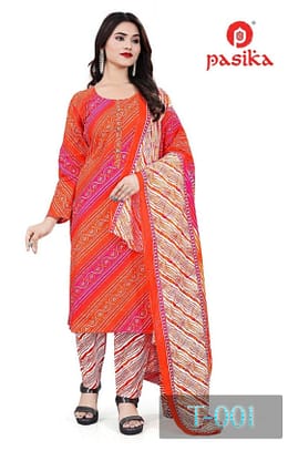 Akash Vol 1 Pasika Cotton Readymade Pant Style Suits